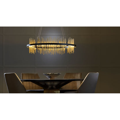 Hubbardton Forge Gossamer 38" Wide LED Ring Chandelier