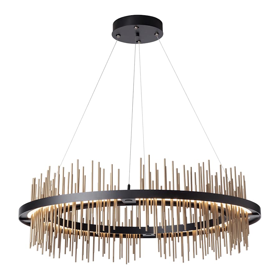 Hubbardton Forge Gossamer 38" Wide LED Ring Chandelier