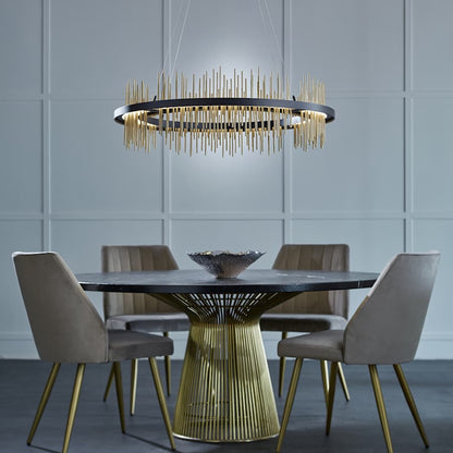 Hubbardton Forge Gossamer 38" Wide LED Ring Chandelier