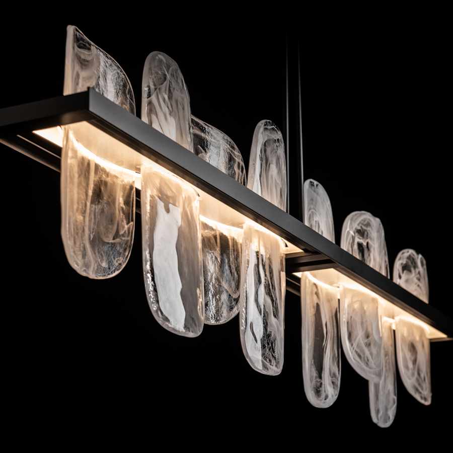 Hubbardton Forge Vitre 52" Wide LED Linear Chandelier