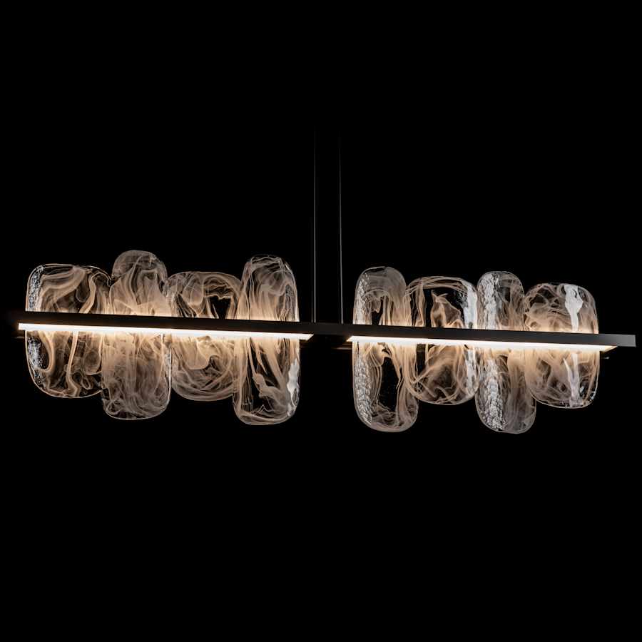 Hubbardton Forge Vitre 52" Wide LED Linear Chandelier