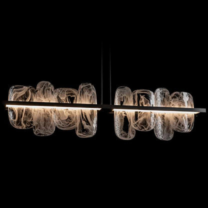 Hubbardton Forge Vitre 52" Wide LED Linear Chandelier