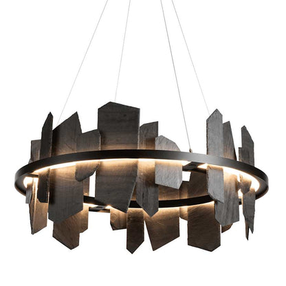 Hubbardton Forge Ardesia 38" Wide LED Multi Light Pendant
