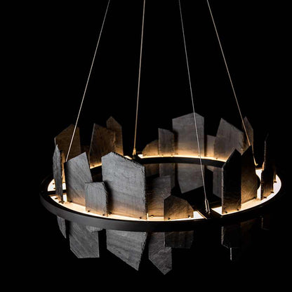 Hubbardton Forge Ardesia 38" Wide LED Multi Light Pendant