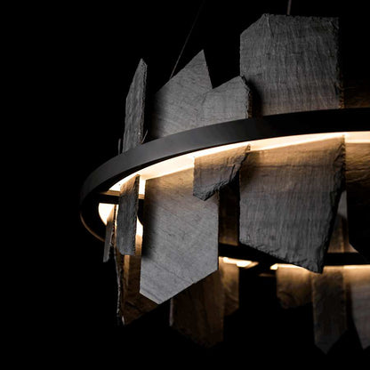 Hubbardton Forge Ardesia 38" Wide LED Multi Light Pendant