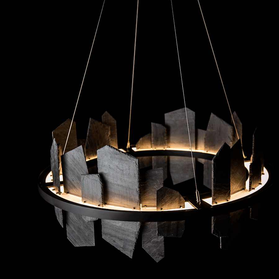 Hubbardton Forge Ardesia 38" Wide LED Multi Light Pendant