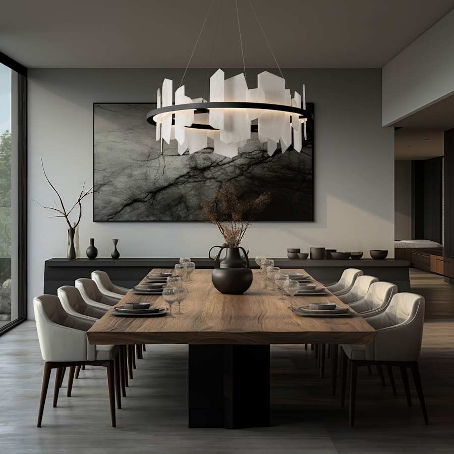 Hubbardton Forge Volterra 38" Wide LED Pendant