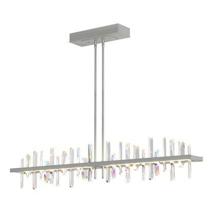 Hubbardton Forge Solitude 52" Wide LED Crystal Linear Chandelier