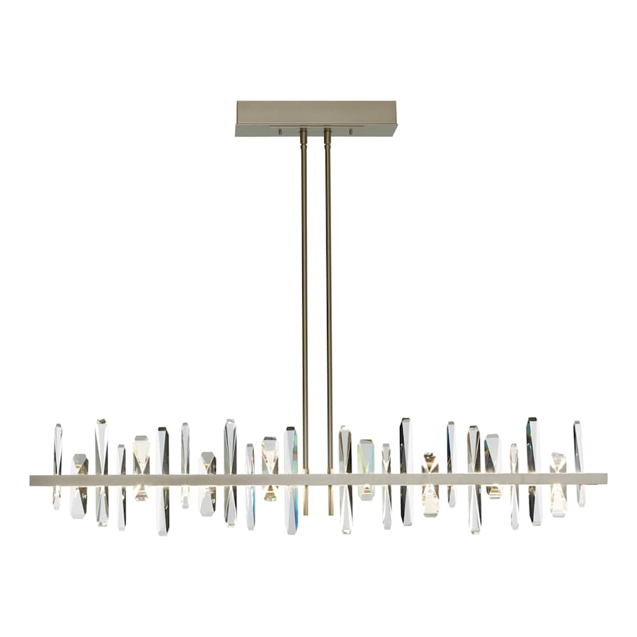 Hubbardton Forge Solitude 52" Wide LED Crystal Linear Chandelier