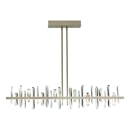 Hubbardton Forge Solitude 52" Wide LED Crystal Linear Chandelier