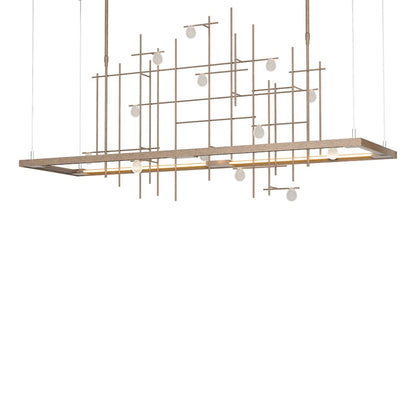Hubbardton Forge Four Seasons 54" Wide Linear Pendant