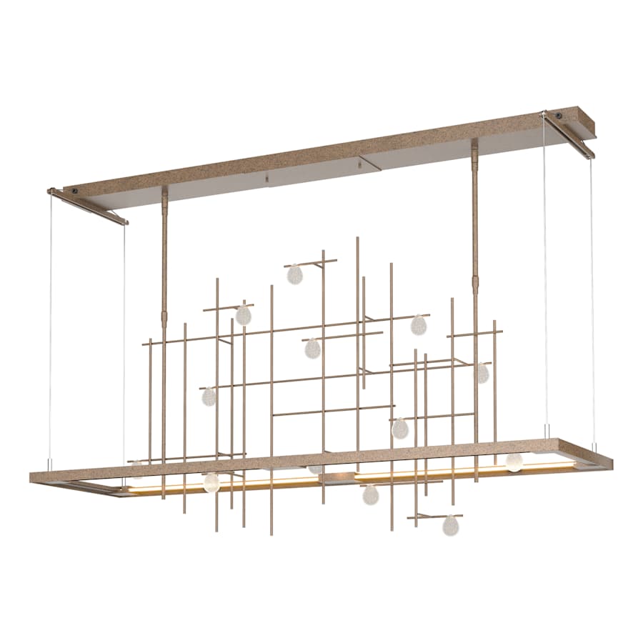 Hubbardton Forge Four Seasons 54" Wide Linear Pendant