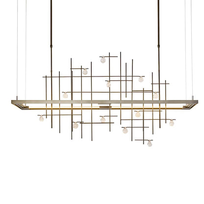 Hubbardton Forge Four Seasons 54" Wide Linear Pendant