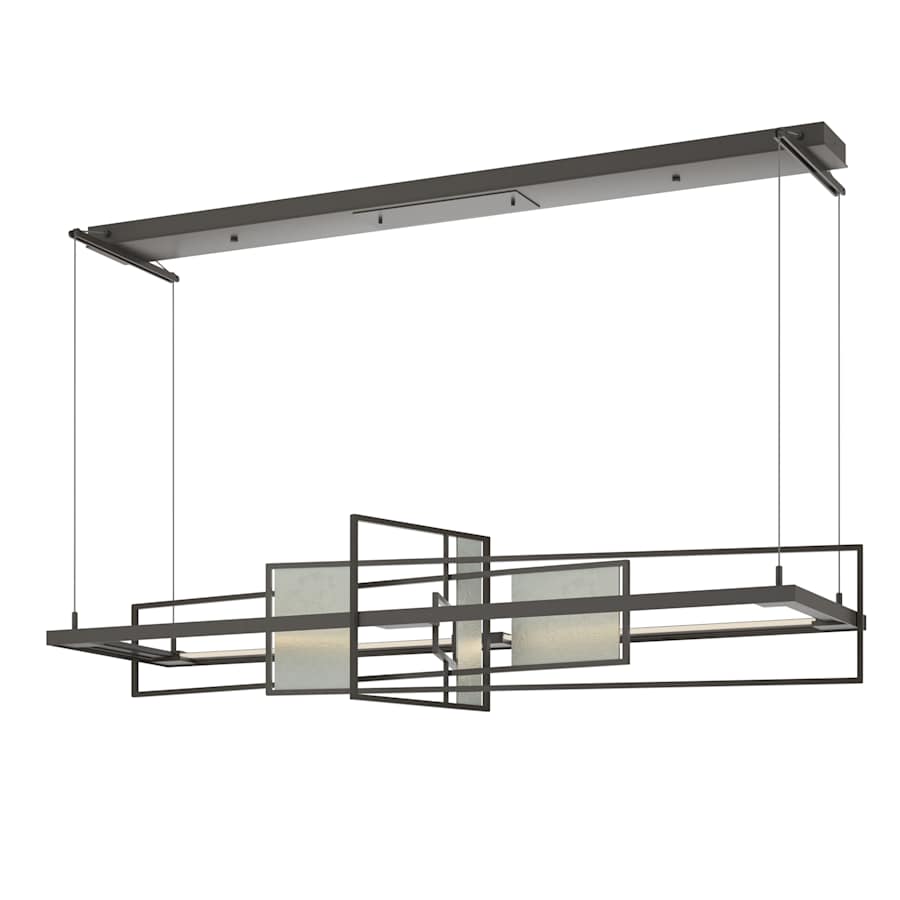 Hubbardton Forge Four Seasons 54" Wide LED Abstract Linear Chandelier