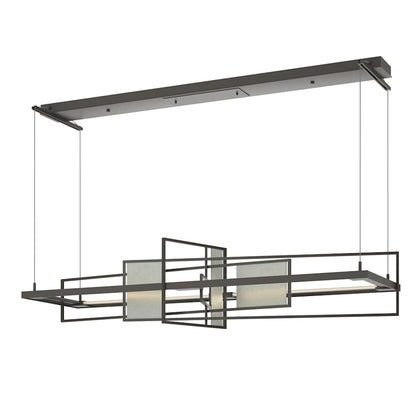 Hubbardton Forge Four Seasons 54" Wide LED Abstract Linear Chandelier