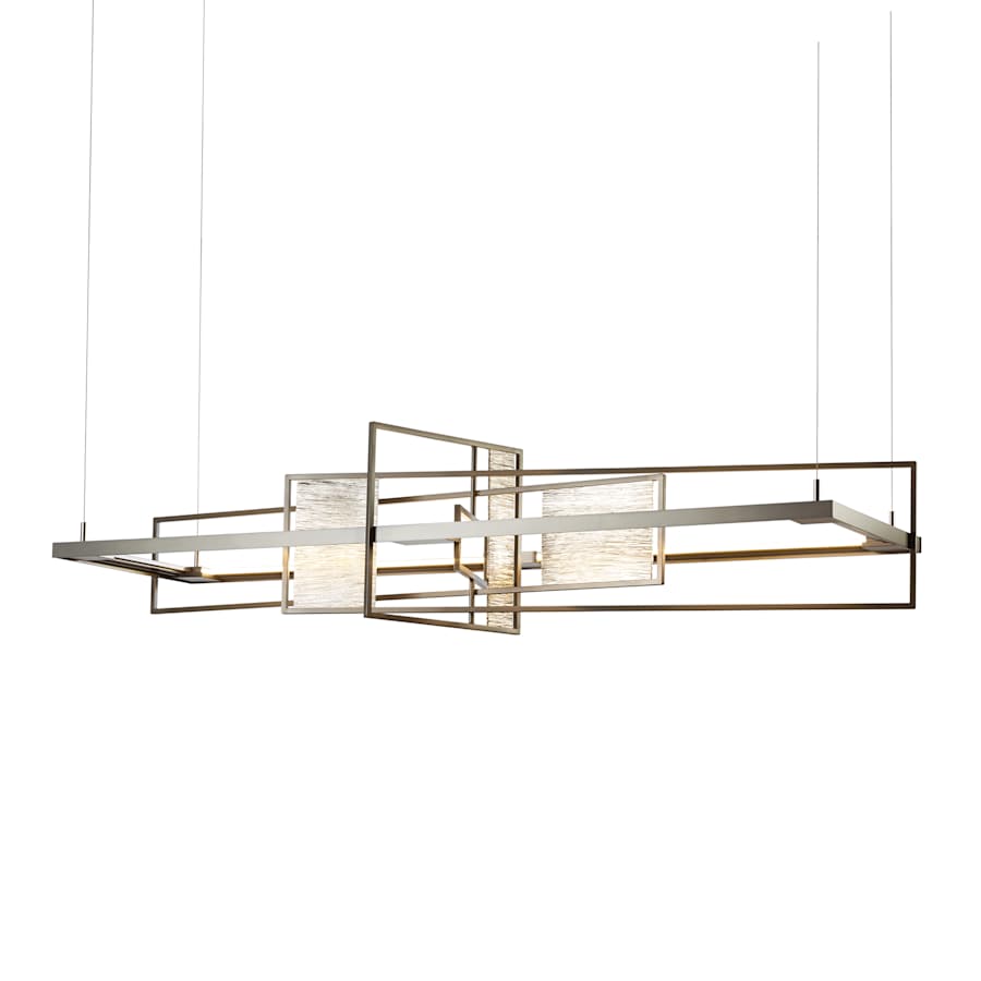 Hubbardton Forge Four Seasons 54" Wide LED Abstract Linear Chandelier