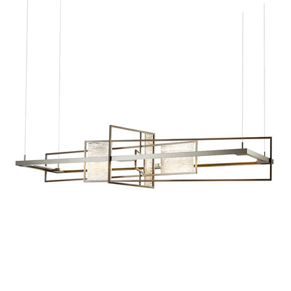 Hubbardton Forge Four Seasons 54" Wide LED Abstract Linear Chandelier