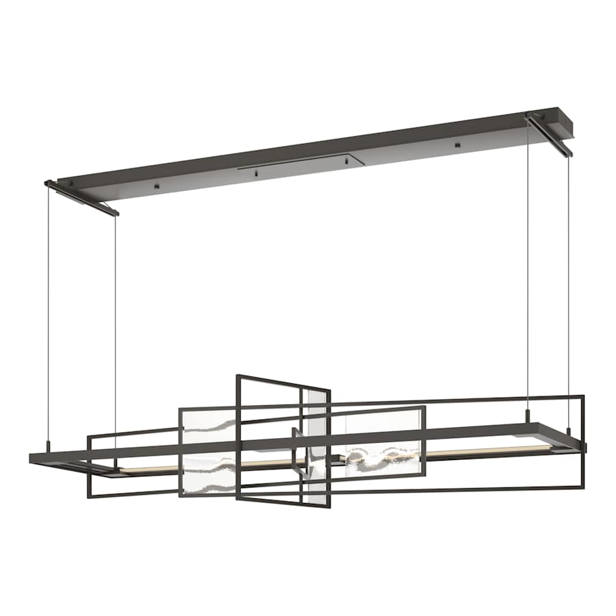 Hubbardton Forge Four Seasons 54" Wide LED Abstract Linear Chandelier