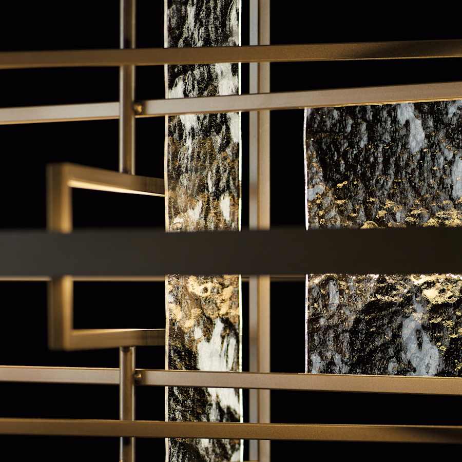 Hubbardton Forge Four Seasons 54" Wide LED Abstract Linear Chandelier