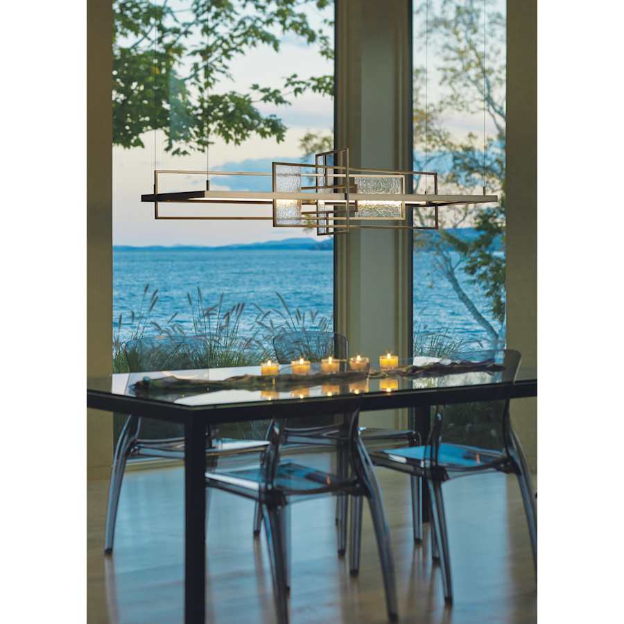 Hubbardton Forge Four Seasons 54" Wide LED Abstract Linear Chandelier