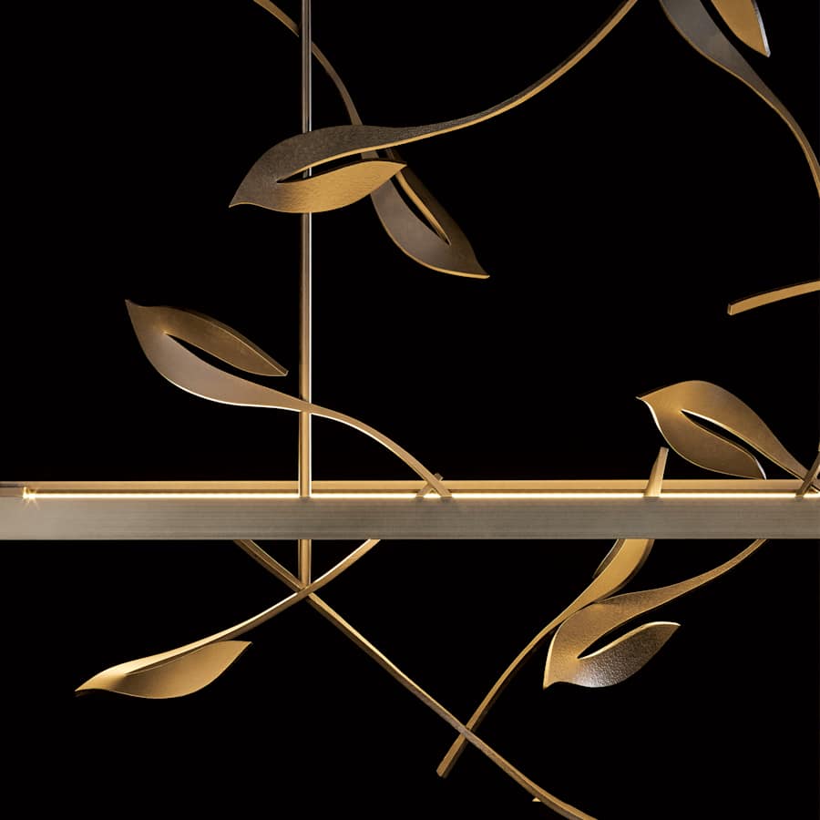Hubbardton Forge Four Seasons 53" Wide LED Linear Pendant