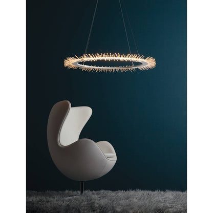Hubbardton Forge Anemone 37" Wide LED Ring Chandelier