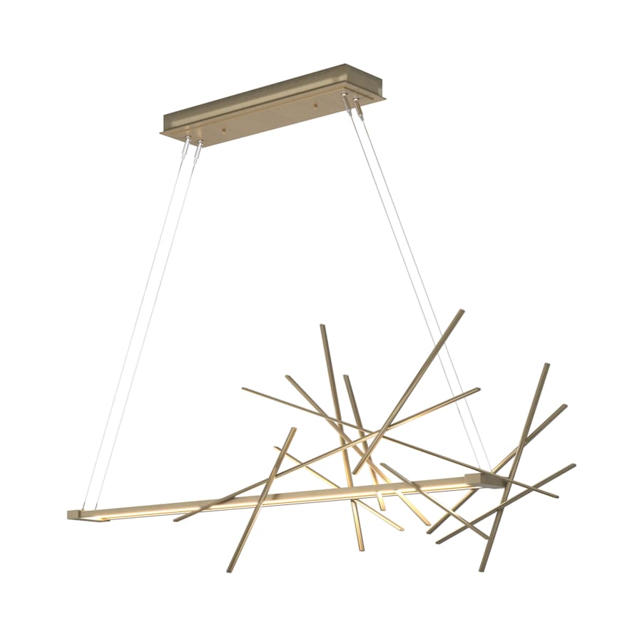 Hubbardton Forge Cascade 51" Wide LED Linear Chandelier