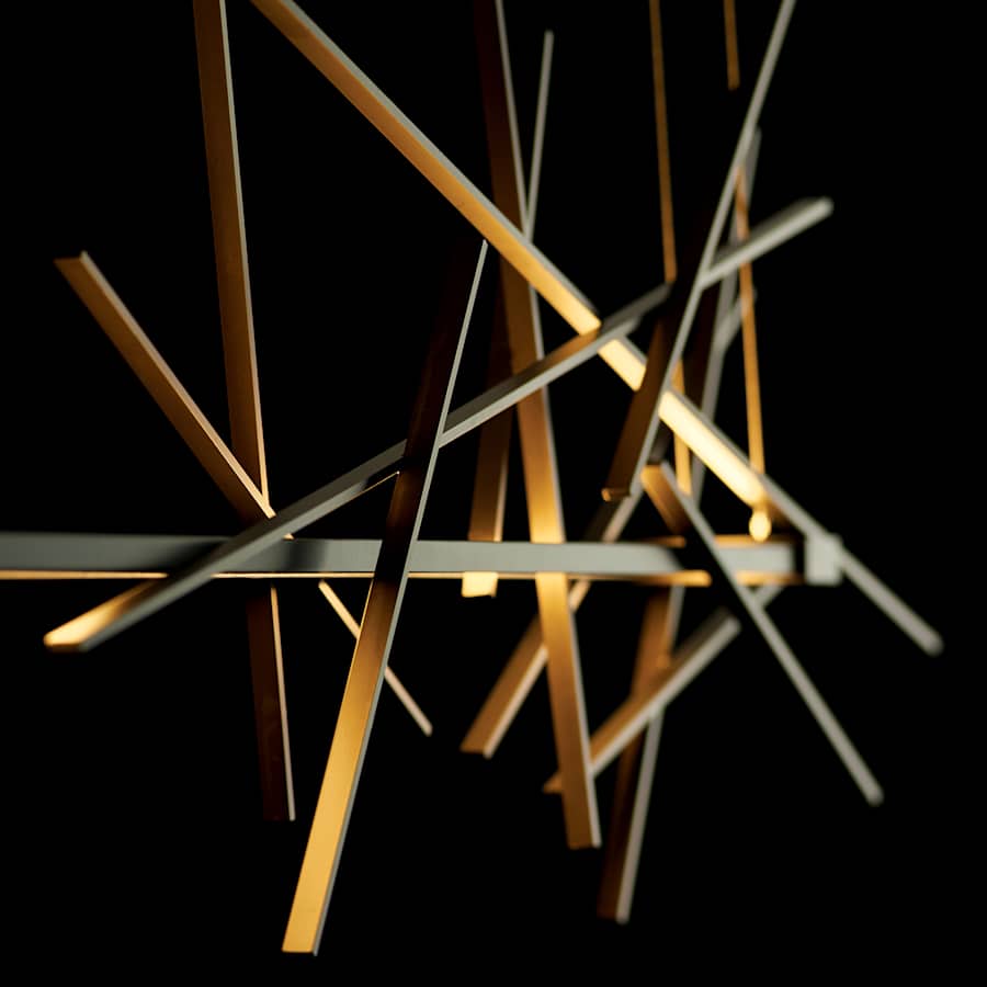 Hubbardton Forge Cascade 51" Wide LED Linear Chandelier