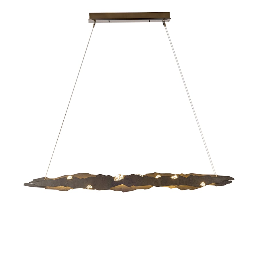 Hubbardton Forge Trove 53" Wide LED Abstract Linear Chandelier