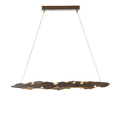 Hubbardton Forge Trove 53" Wide LED Abstract Linear Chandelier