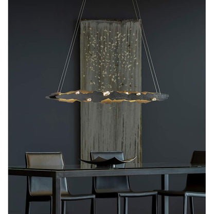 Hubbardton Forge Trove 53" Wide LED Abstract Linear Chandelier
