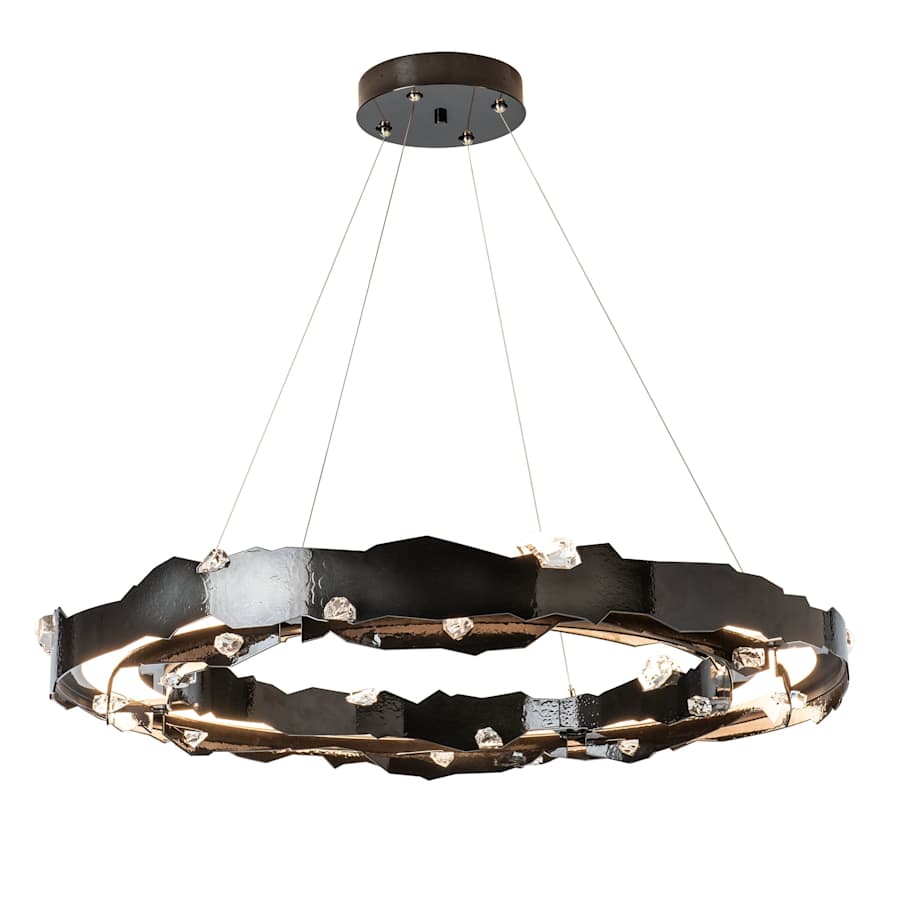 Hubbardton Forge Trove 39" Wide LED Multi Light Pendant
