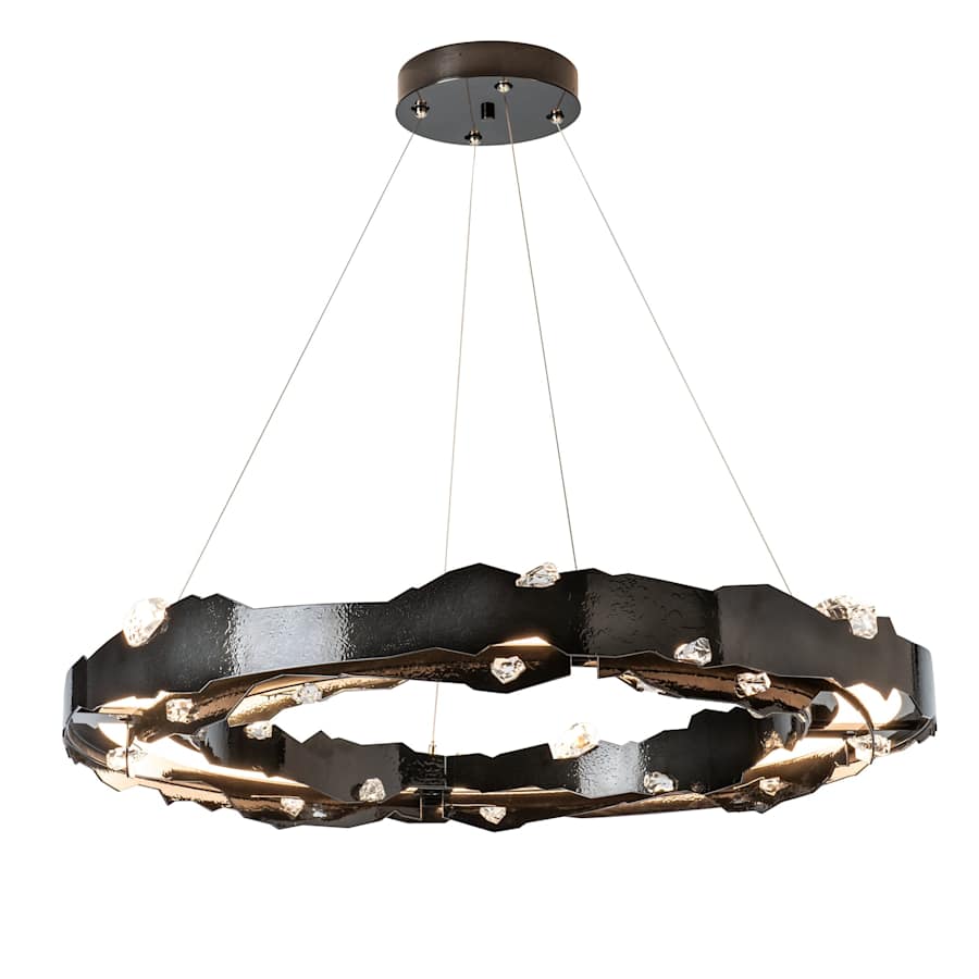 Hubbardton Forge Trove 39" Wide LED Multi Light Pendant