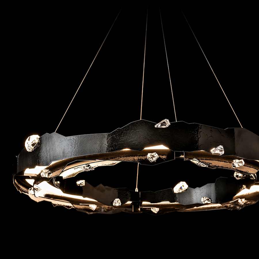 Hubbardton Forge Trove 39" Wide LED Multi Light Pendant