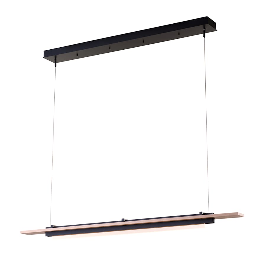 Hubbardton Forge Plank 48" Wide LED Wood Linear Pendant
