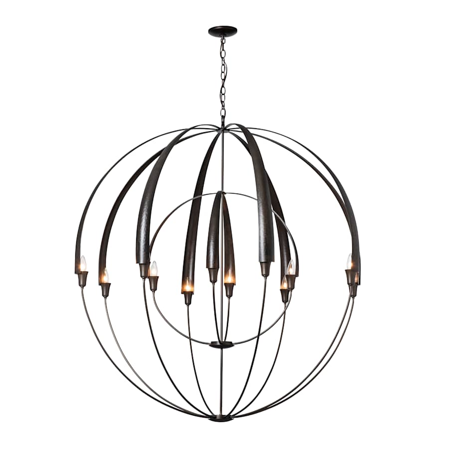 Hubbardton Forge Cirque 12 Light 48" Wide Taper Candle Style Chandelier