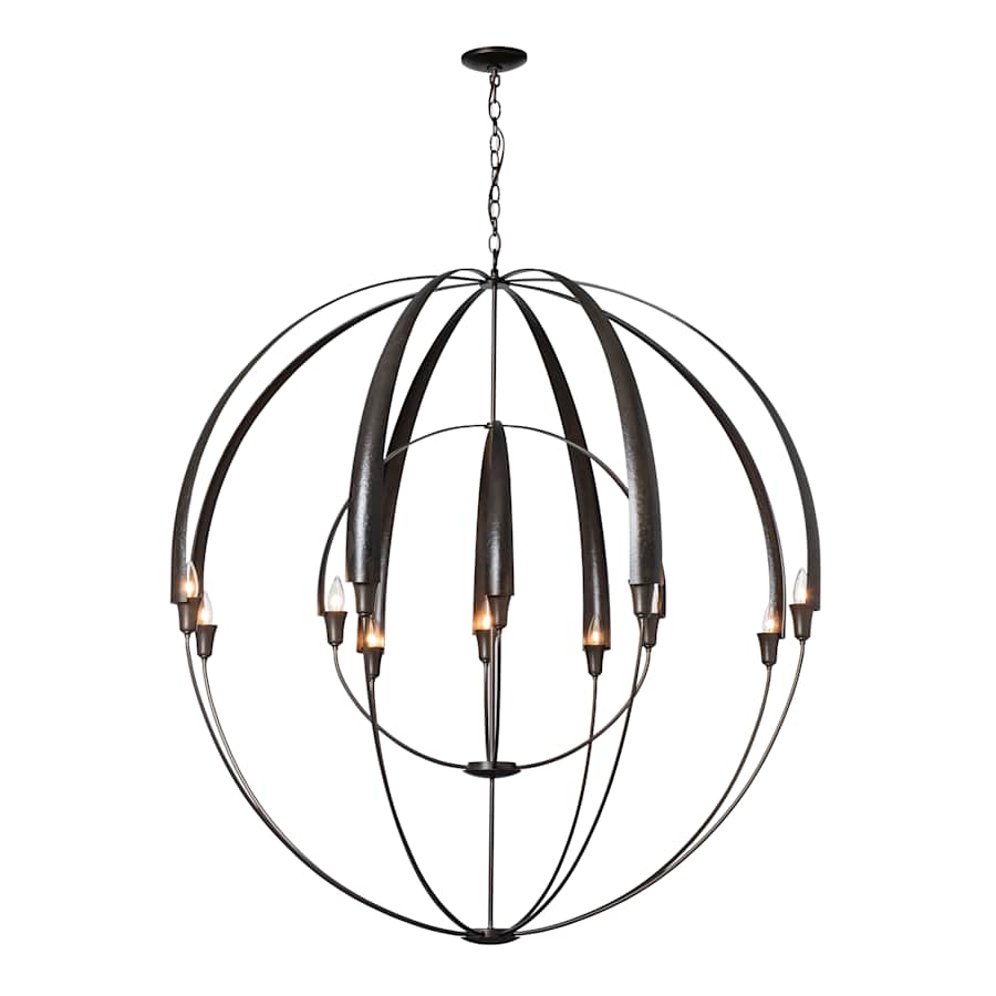 Hubbardton Forge Cirque 12 Light 48" Wide Taper Candle Style Chandelier