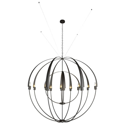 Hubbardton Forge Cirque 12 Light 49" Wide LED Globe Outdoor Chandelier