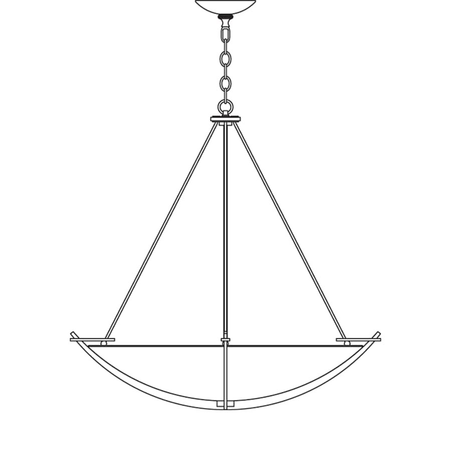 Hubbardton Forge Compass 3 Light 35" Wide Pendant