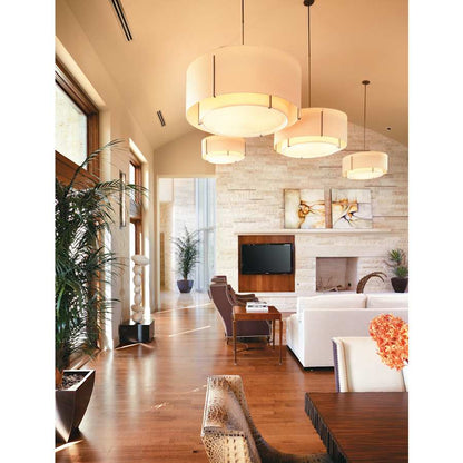 Hubbardton Forge Exos 3 Light 32" Wide Pendant