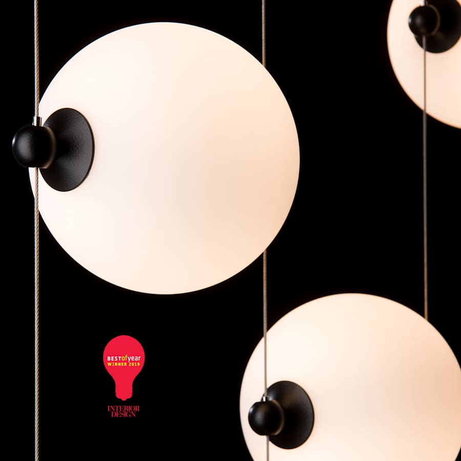 Hubbardton Forge Abacus 28" Wide LED Linear Pendant