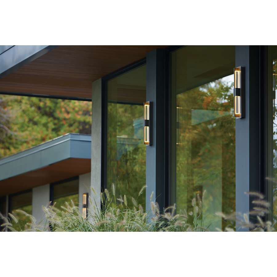 Hubbardton Forge Double Axis 38" Tall LED Outdoor Wall Sconce