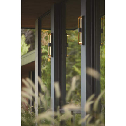 Hubbardton Forge Double Axis 38" Tall LED Outdoor Wall Sconce