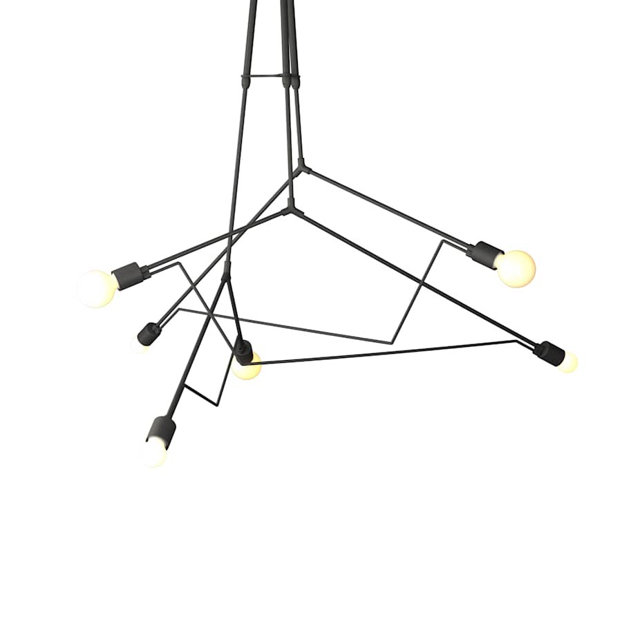 Hubbardton Forge Divergence 6 Light 55" Wide Outdoor Abstract Multi Light Pendant