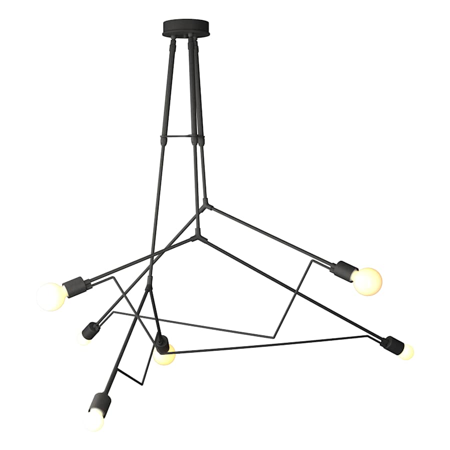 Hubbardton Forge Divergence 6 Light 55" Wide Outdoor Abstract Multi Light Pendant