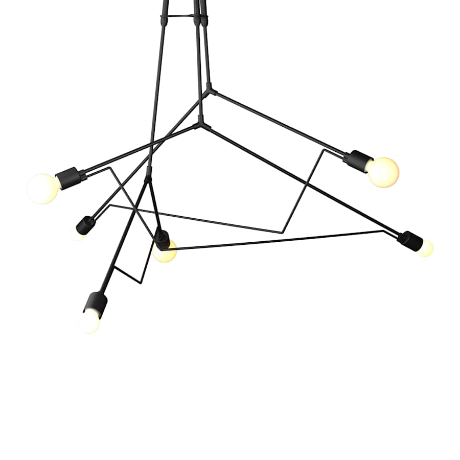 Hubbardton Forge Divergence 6 Light 55" Wide Outdoor Abstract Multi Light Pendant