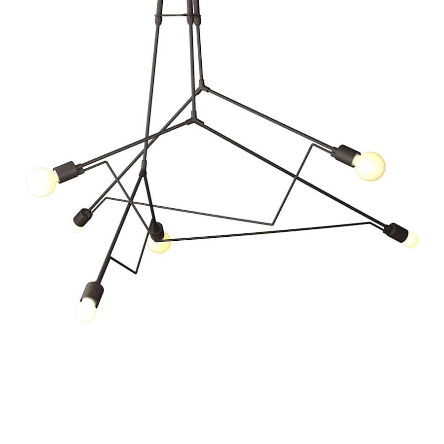Hubbardton Forge Divergence 6 Light 55" Wide Outdoor Abstract Multi Light Pendant