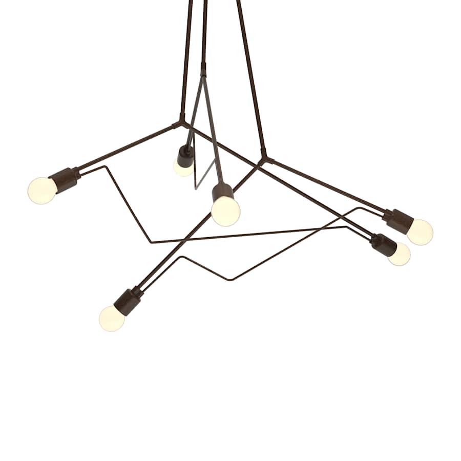 Hubbardton Forge Divergence 6 Light 55" Wide Outdoor Abstract Multi Light Pendant