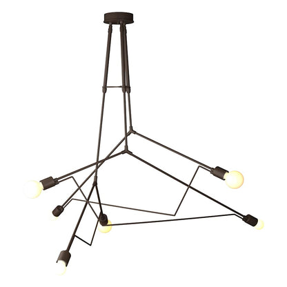 Hubbardton Forge Divergence 6 Light 55" Wide Outdoor Abstract Multi Light Pendant