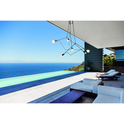 Hubbardton Forge Divergence 6 Light 55" Wide Outdoor Abstract Multi Light Pendant